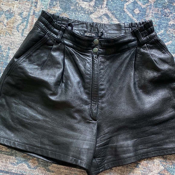 Nasty Gal Pants - NASTY GAL Leather Shorts